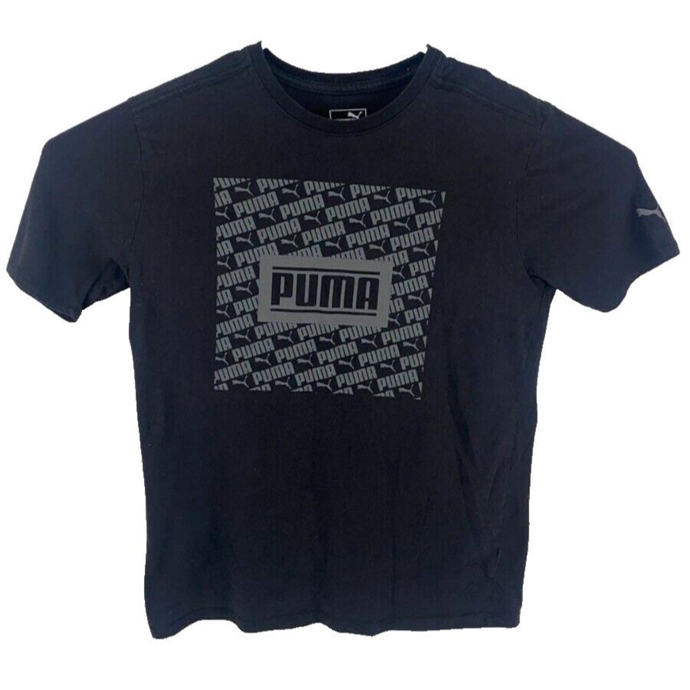 Puma Black Short Sleeve Crew Neck Men's T Shirt Size S/P